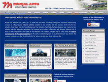 Tablet Screenshot of munjalauto.com